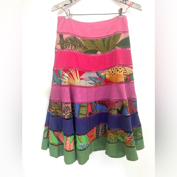 FARM Rio Rainbow Mixed Tiered skirt - Picture 5 of 11